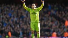 David Ospina figura en el partido frente al Everton 