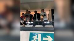 La reacción de Griezmann cuando River saltó al Bernabéu