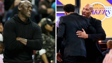 Michael Jordan y LaVar Ball.