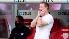 Nagelsmann, t&eacute;cnico del Leipzig, en el reciente partido ante el Paderborn.