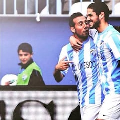 Brahim era recogepelotas cuando Isco jugaba en el Málaga