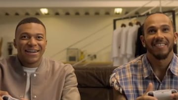 Atención al reto entre Kylian Mbappé y Lewis Hamilton