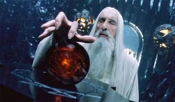 Saruman used a Palantir to communicate with Sauron.