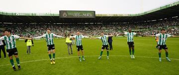 La fiesta conjunto racinguista tras el ascenso a segunda.