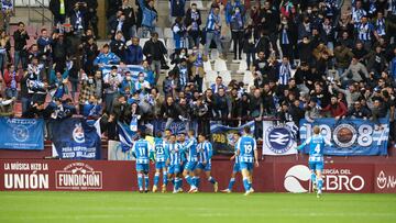 Afición del Deportivo en Las Gaunas.