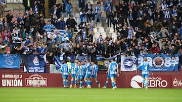 Afición del Deportivo en Las Gaunas.