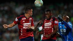 Atlético Nacional e Independiente Medellín empataron en el clásico paisa de la décima jornada de la Liga BetPlay 2023-I. Luciano Pons y Dorlan Pabón marcaron los dos goles del compromiso.