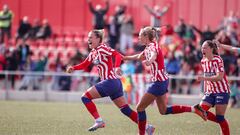 Carmen Menayo celebra el gol de la victoria.