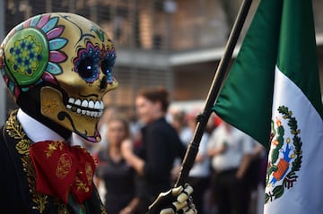 El día de muertos se vivió previo al Gran Premio de México