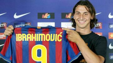 Se cumplen 9 años del fichaje de Ibrahimovic con el Barcelona