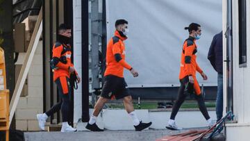 Piccini, en su primer entrenamiento con el grupo.