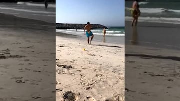 ¿Dónde jugará? Pinares se relaja con lujitos en la playa