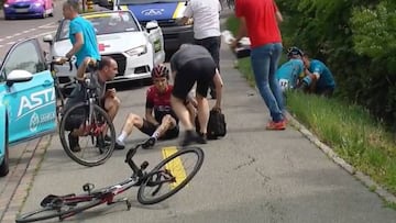 Geraint Thomas, caída en Suiza y abandono: espera llegar al Tour