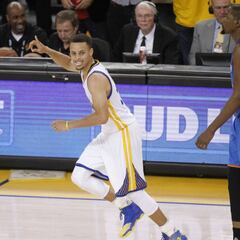Dos minutos mágicos de Curry (28) empatan la eliminatoria: 1-1 y rumbo a Oklahoma City
