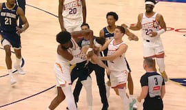 A puñetazo limpio y dos expulsados: la pelea más propia de los 80 que conmociona a la NBA