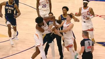 A puñetazo limpio y dos expulsados: la pelea más propia de los 80 que conmociona a la NBA