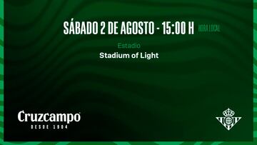 El Sunderland, segundo rival de pretemporada del Betis