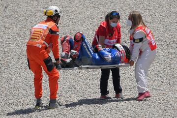 Las imágenes de la accidentada salida en Montmeló