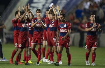 Las Chivas luego de perder 2-1 ante la Fiorentina en la International Champions Cup 2019.