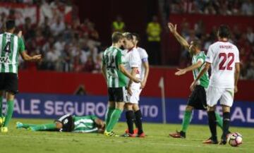 Brasanac se encara con Nasri por la entrada del francés a Petros.