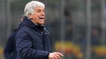 Soccer Football - Serie A - Inter Milan v Atalanta - San Siro, Milan, Italy - March 8, 2021 Atalanta coach Gian Piero Gasperini REUTERS/Daniele Mascolo