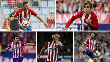 Koke, Griezmann, Costa, Saúl y Arda.