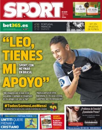 Portadas de la prensa mundial