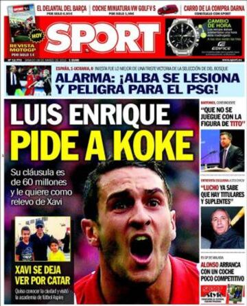 Portadas de la prensa deportiva