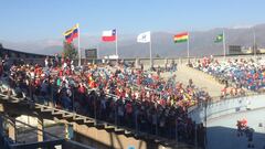 Luego del triunfo de Venezuela ante Bolivia, los hinchas vinotintos se trasladar&aacute;n a una de las plazas emblem&aacute;ticas de Rancagua para manifestarse por la asunci&oacute;n de su nuevo presidente interino.