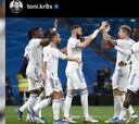 El 'vacile' a Kroos en redes de Vinicius, Asensio, Lucas y Alaba