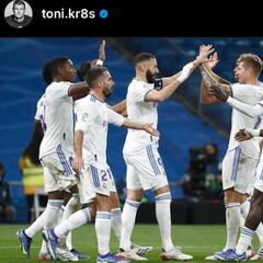 El 'vacile' a Kroos en redes de Vinicius, Asensio, Lucas y Alaba
