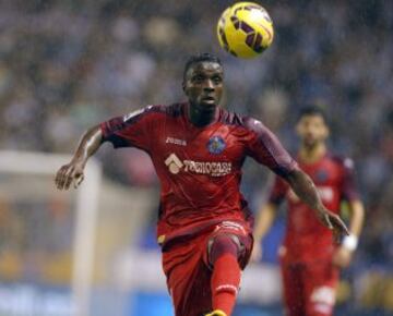 El centrocampista francés del Getafe Karim Yoda.