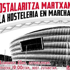 La hostelería vizcaína de manifestará en San Mamés