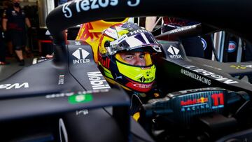 Sergio Pérez, en el Red Bull durante el GP de Azerbaiyán.