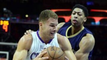 Blake Griffin y Anthony Davis. El primero le ganó la partida a 'La Ceja'.