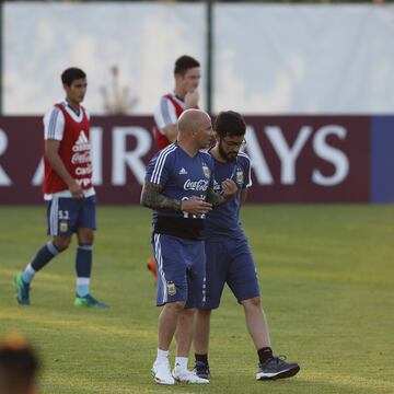 Entrenamiento de Argentina pensando en Croacia