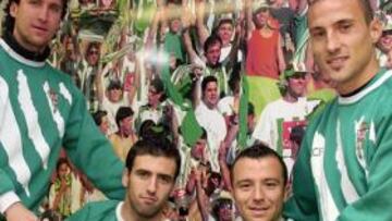 <b>EN CASA. </b>Los cordobeses Gaspar, Fuentes, Pepe Díaz y Jorge Luque.