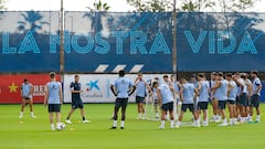 Entrenamiento del Espanyol.