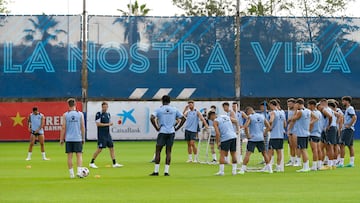 Entrenamiento del Espanyol.