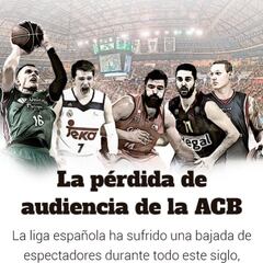 Gráfico: la pérdida de audiencia media de la ACB desde 1993