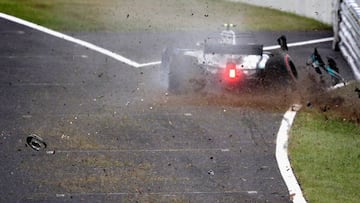 Accidente de Bottas en Suzuka.