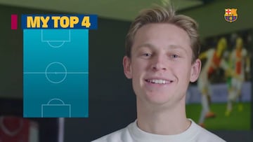 De Jong has Barça trend in four-man best ever player