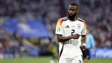 Rüdiger, con la selección de Alemania.
