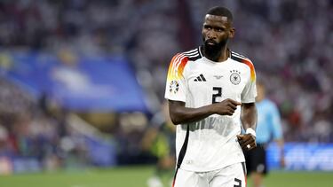 Rüdiger, con la selección de Alemania.