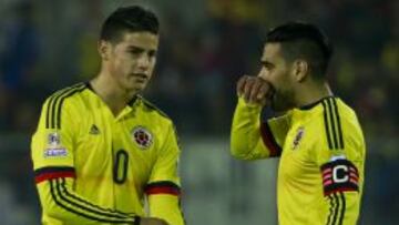 James Rodr&iacute;guez y Falcao Garc&iacute;a, m&aacute;ximos referentes de la Selecci&oacute;n Colombia