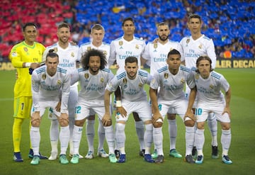 Equipo del Real Madrid.