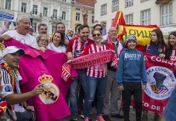 Ambiente previo en Tallín antes de la final de la Supercopa