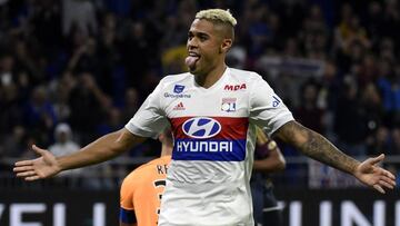 Mariano, en un partido con el Lyon.