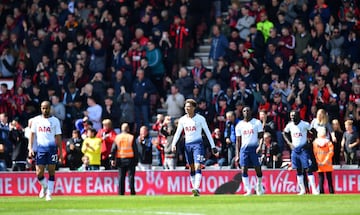 Bornemouth venció 1-0 a Tottenham por la fecha 37 de la Premier League. Jefferson Lerma y Davinson Sánchez fueron titulares y disputaron los 90 minutos. 