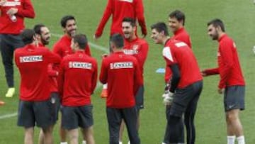 Los jugadores del Atlético de Madrid.